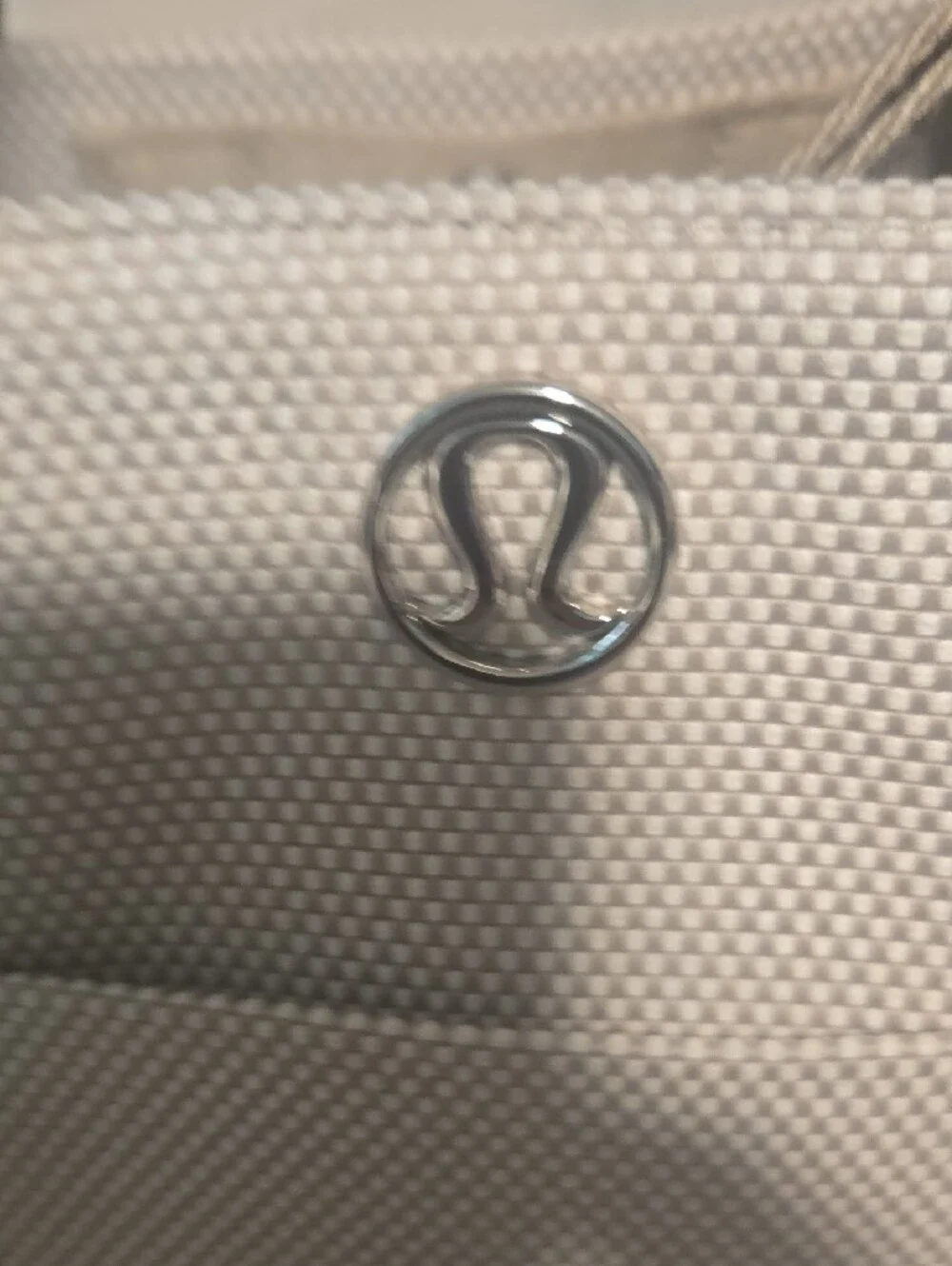lululemon athletica Two-Tone Canvas Mini Tote — Beige & Cream